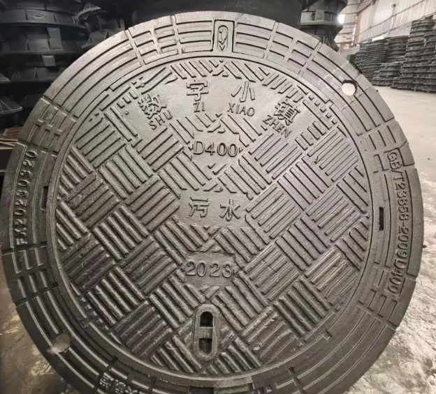 聂拉木球墨铸铁防沉降井盖展示